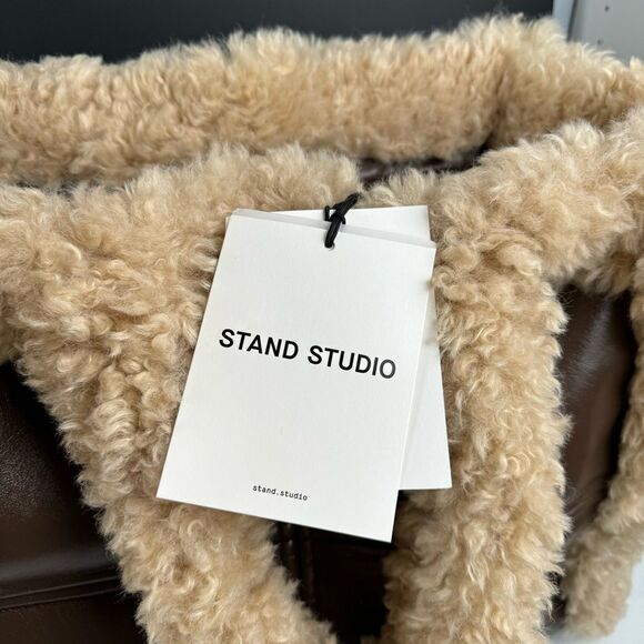 STAND STUDIO Brown Lola II Tote Bag in Brown NWT - Picture 10 of 13